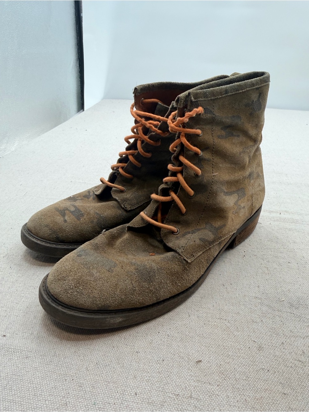 Lucky Brand Camo Combat Boots